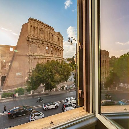 Iconic Apartment With Unique Colosseum View Rome Luaran gambar
