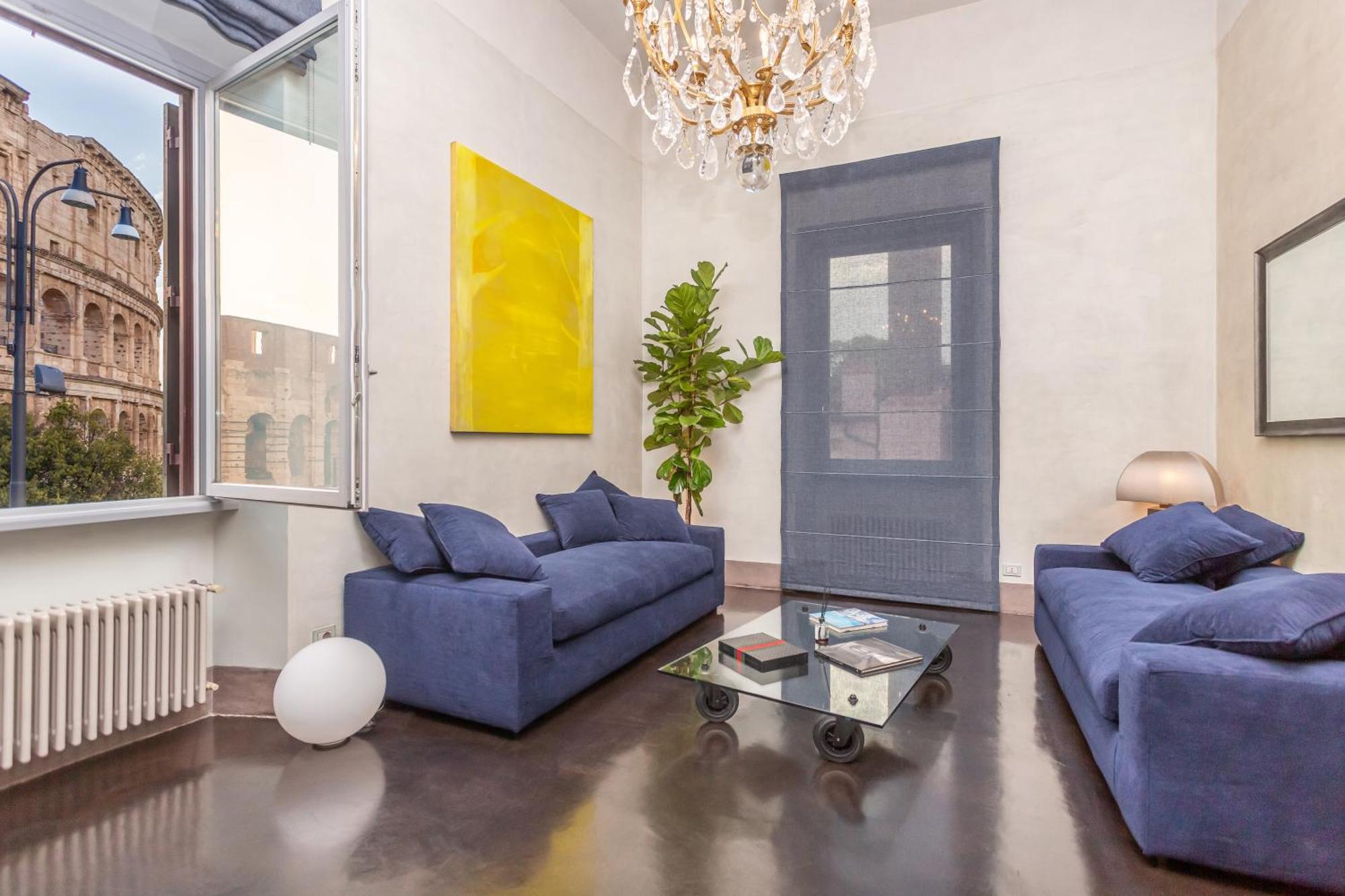 Iconic Apartment With Unique Colosseum View Rome Luaran gambar